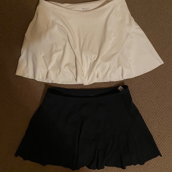 Athleta Match Point Skorts in Blk and White large - Picture 1 of 7